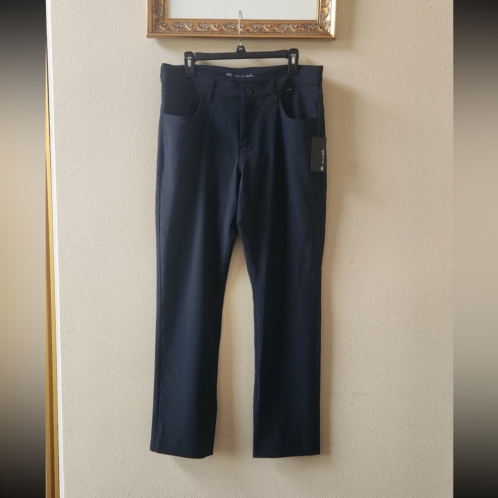 NWT Travis Mathew Open to Close 2.0 lightweight black casual golf pants size 34